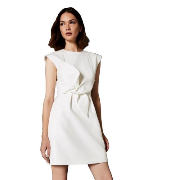 ted baker structured bow dress